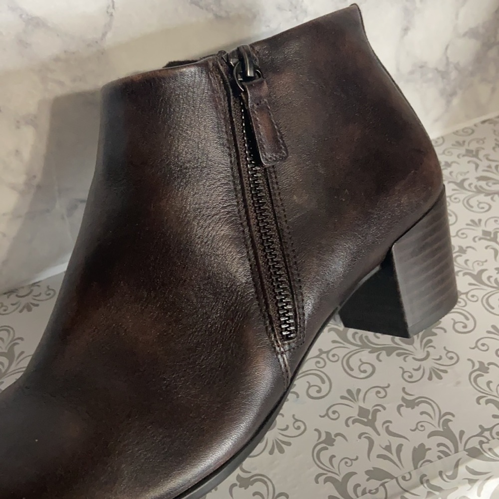 FALL SALE…….Ecco dark chocolate booties 9.5